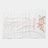 Linge De Cuisine Nom Écriture Chrétienne Identité Bible Floral (Horizontal)