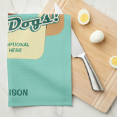 Linge De Cuisine Nom et texte personnalisés Hot Dog (Quart Plié)