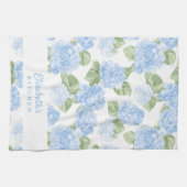 Linge De Cuisine Nom Hydrangea Aquarelle (Horizontal)