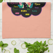 Linge De Cuisine Nom initial floral de Nana Fleur (Plié)