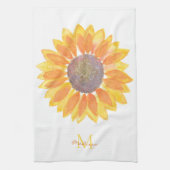 Linge De Cuisine Nom Monogram Sunflower (Vertical)