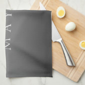 Linge De Cuisine Nom ou mot classique | Gris dégradé (Quart Plié)