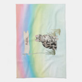 Linge De Cuisine Nom personnalisé American Short cheveux Pet Cat (Vertical)