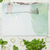 Linge De Cuisine Nom personnalisé Australian Shepherd Pet Dog (Plié)