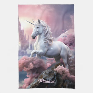 Linge De Cuisine Nom personnalisé belle licorne