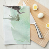 Linge De Cuisine Nom personnalisé Black Lab Pet Dog (Quart Plié)