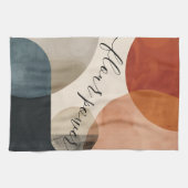 Linge De Cuisine Nom personnalisé Boho (Horizontal)