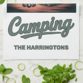 Linge De Cuisine Nom personnalisé Camping (Plié)
