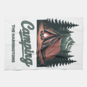 Linge De Cuisine Nom personnalisé Camping (Horizontal)