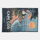 Linge De Cuisine Nom personnalisé Cape Cod Massachusetts (Horizontal)