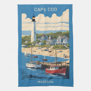 Linge De Cuisine Nom personnalisé Cape Cod Massachusetts