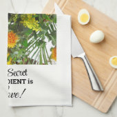 Linge De Cuisine Nom personnalisé, Devis texte Tournesol Imprimer 1 (Quart Plié)