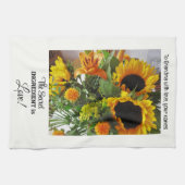 Linge De Cuisine Nom personnalisé, Devis texte Tournesol Imprimer 1 (Horizontal)