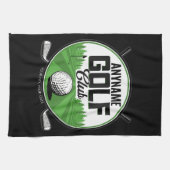 Linge De Cuisine NOM personnalisé Golfing Pro Golf Club Player (Horizontal)