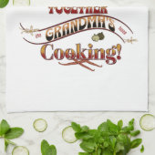 Linge De Cuisine Nom personnalisé Grandma Kitchen Cadeau (Plié)