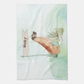 Linge De Cuisine Nom personnalisé Great Dane Pet Chien (Vertical)