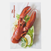 Linge De Cuisine Nom personnalisé Homard (Vertical)