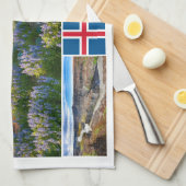 Linge De Cuisine Nom personnalisé Islande (Quart Plié)