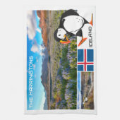 Linge De Cuisine Nom personnalisé Islande (Vertical)