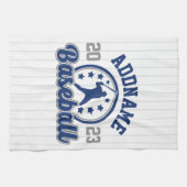 Linge De Cuisine NOM PERSONNALISÉ Jeu du joueur de l'équipe de base (Horizontal)