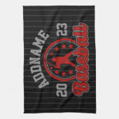 Linge De Cuisine NOM PERSONNALISÉ Jeu du joueur de l'équipe de base (Vertical)