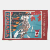 Linge De Cuisine Nom personnalisé Poster de voyage Canada (Horizontal)