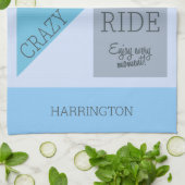 Linge De Cuisine Nom personnalisé / Vie textuelle est un tour fou (Plié)