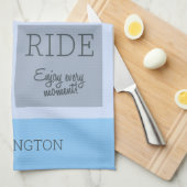 Linge De Cuisine Nom personnalisé / Vie textuelle est un tour fou (Quart Plié)