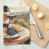 Linge De Cuisine Nom personnalisé Wine Lover's (Quart Plié)