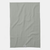 Linge De Cuisine Nom Sage Green White Stried (Vertical)