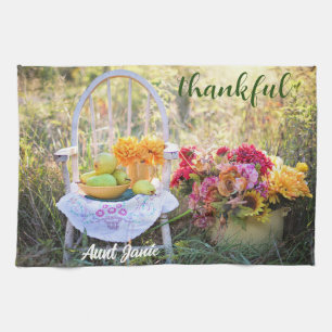 Linge De Cuisine Nom sur Belle Couleur Automne reconnaissant 16x24