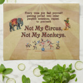 Linge De Cuisine Non mes singes, non mon cirque (Plié)