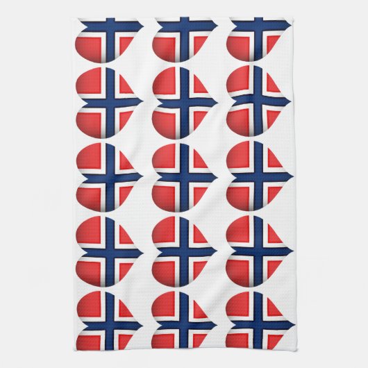 Linge De Cuisine Norway Flag (Vertical)