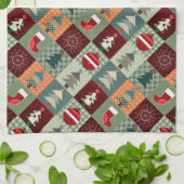 Linge De Cuisine Nostalgale Vintage Patchwork Quilt (Plié)