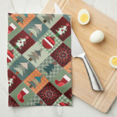 Linge De Cuisine Nostalgale Vintage Patchwork Quilt (Quart Plié)