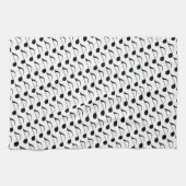Linge De Cuisine note musicale noire (Horizontal)