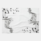 Linge De Cuisine Notes de musique (Horizontal)
