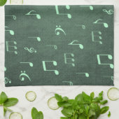 Linge De Cuisine notes de musique (Plié)