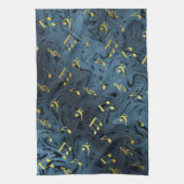 Linge De Cuisine notes de musique élégantes (Vertical)