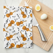 Linge De Cuisine Notes de musique violon (Quart Plié)