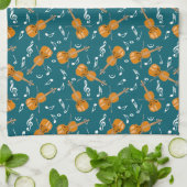Linge De Cuisine Notes de musique violon (Plié)