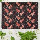 Linge De Cuisine Notes de violon et de musique (Plié)