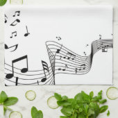 Linge De Cuisine Notes musicales (Plié)
