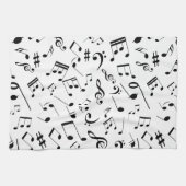 Linge De Cuisine Notes musicales 3 (Horizontal)