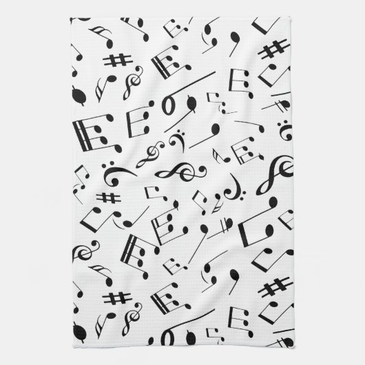 Linge De Cuisine Notes musicales 3 (Vertical)