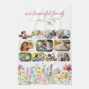 Linge De Cuisine Notre belle famille Jolie fleur sauvage 11 Photo