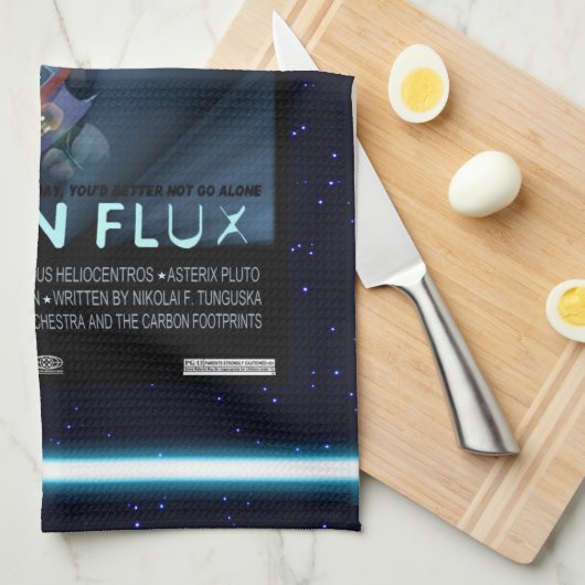 Linge De Cuisine Nounours dans l'espace (Quart Plié)