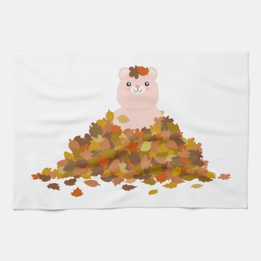 Linge De Cuisine Nounours d'automne 2 (Horizontal)