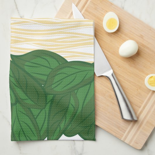 Linge De Cuisine Nourriture italienne (Quart Plié)