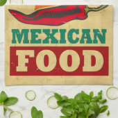 Linge De Cuisine Nourriture mexicaine (Plié)